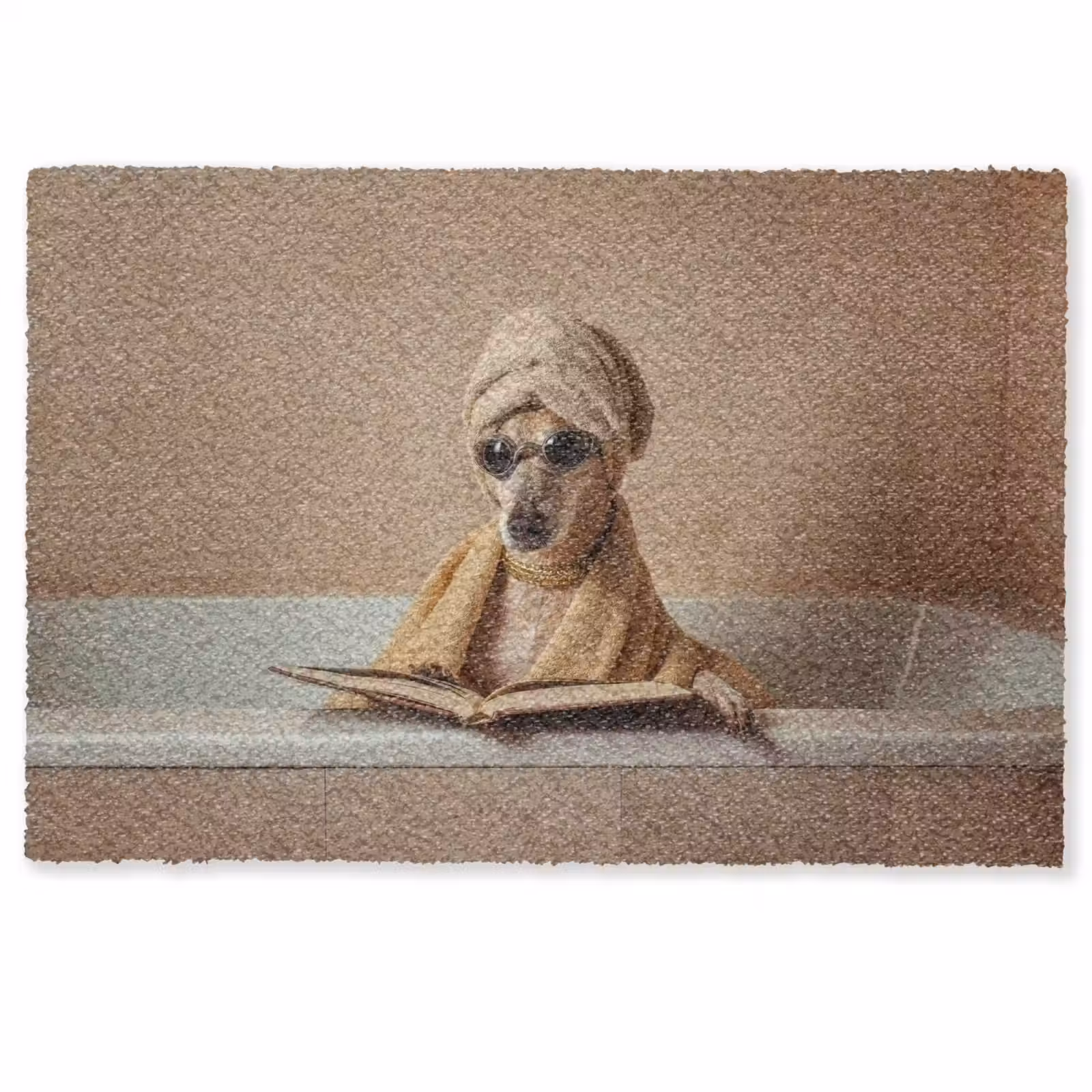 Deurmat - Bad - Hond - Boek - Zonnebril — 1