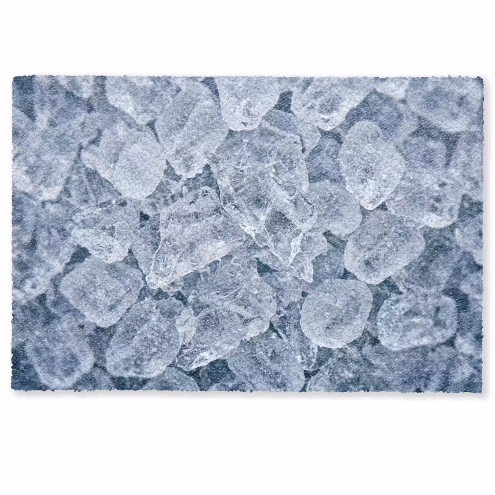 Deurmat - Ijsblokjes - Water - Blauw — 1