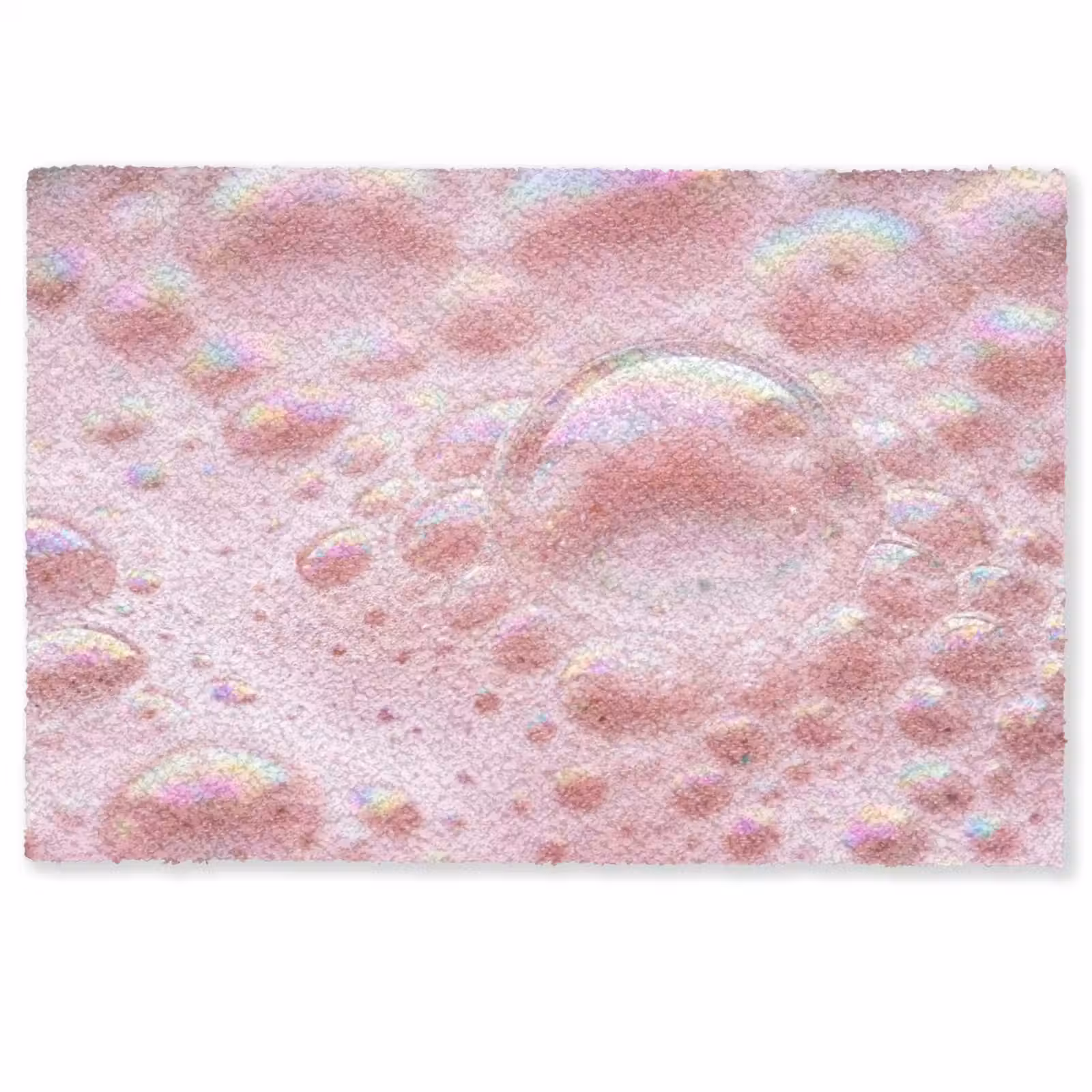 Deurmat - Schuim - Structuur - Roze — 1