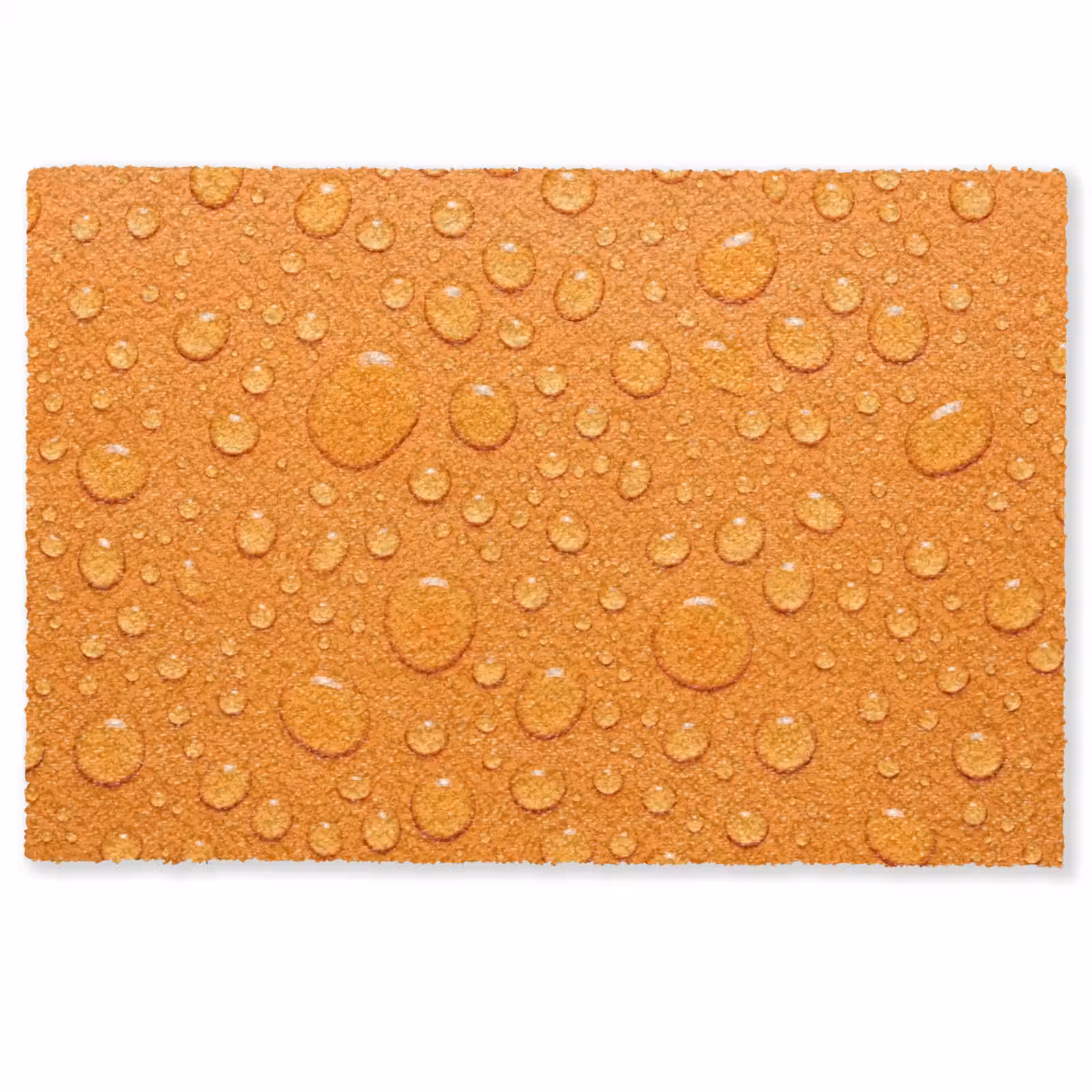 Deurmat - Water - Druppels - Oranje — 1