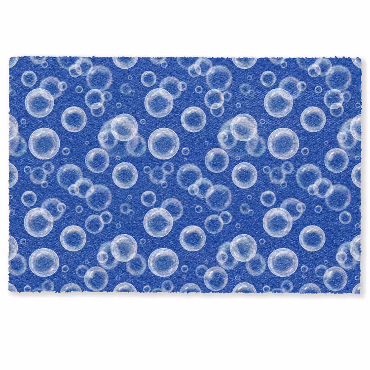 Deurmat - Bubbels - Patroon - Blauw — 1