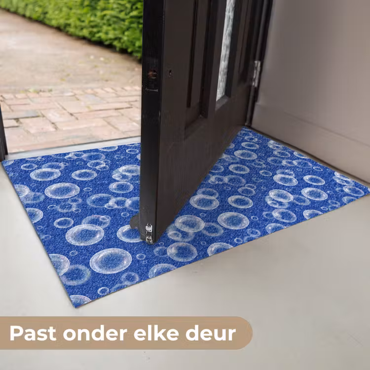 Deurmat - Bubbels - Patroon - Blauw — 7