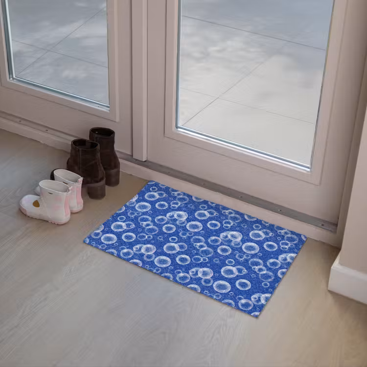 Deurmat - Bubbels - Patroon - Blauw — 8