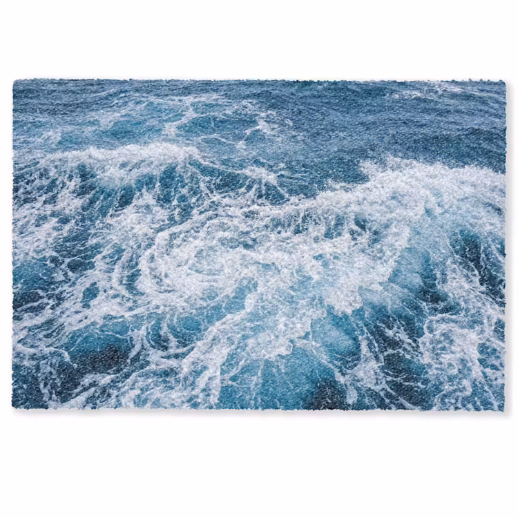 Deurmat - Golven - Oceaan - Blauw — 1