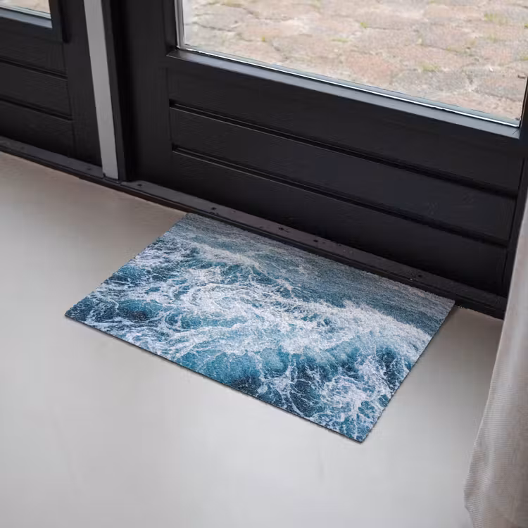 Deurmat - Golven - Oceaan - Blauw — 2
