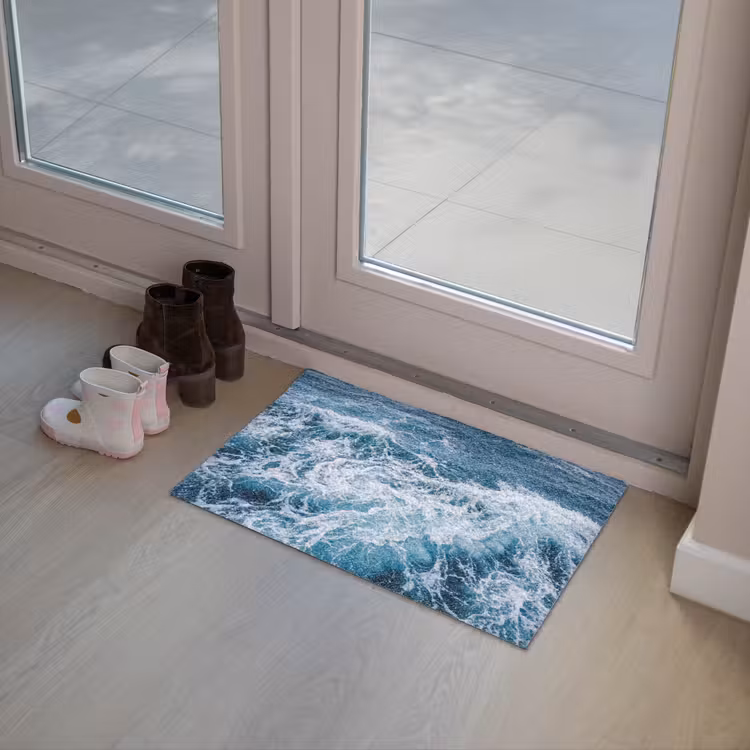 Deurmat - Golven - Oceaan - Blauw — 8