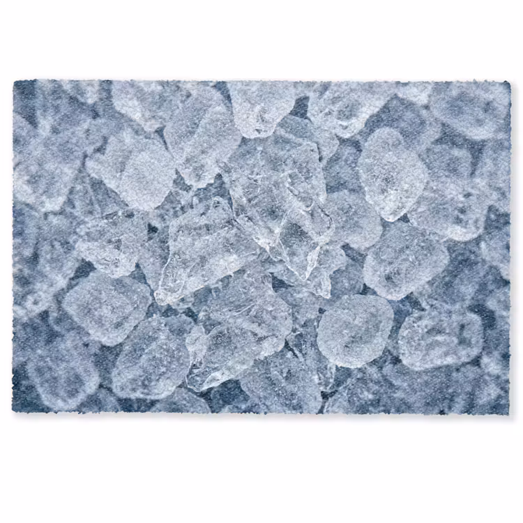 Deurmat - Ijsblokjes - Water - Blauw — 1