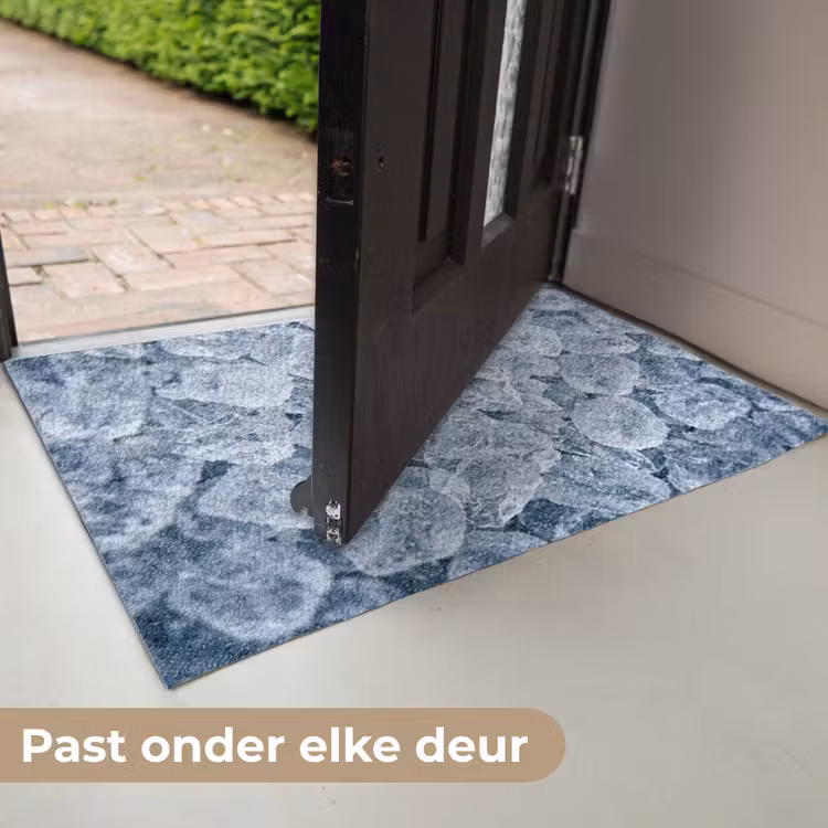 Deurmat - Ijsblokjes - Water - Blauw — 7