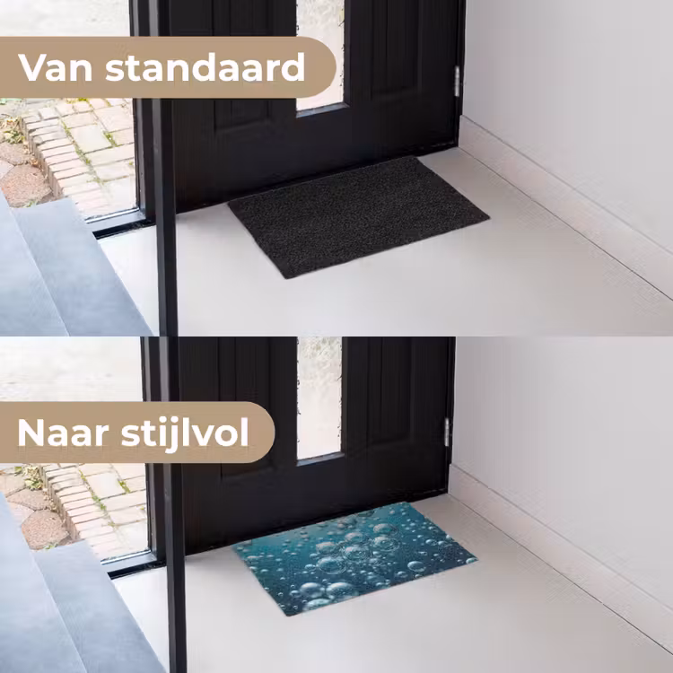 Deurmat - Luchtbellen - Dynamisch - Blauw — 3