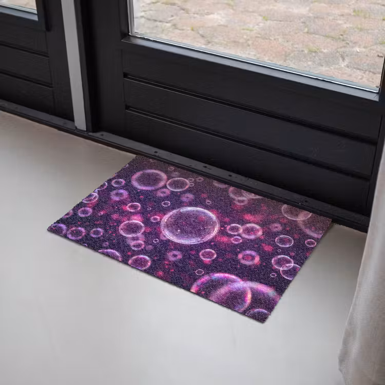 Deurmat - Paars - Bubbels - Schuim — 2
