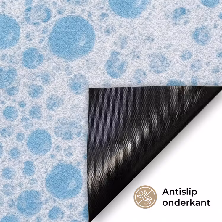 Deurmat - Schuim - Bubbels - Blauw — 6