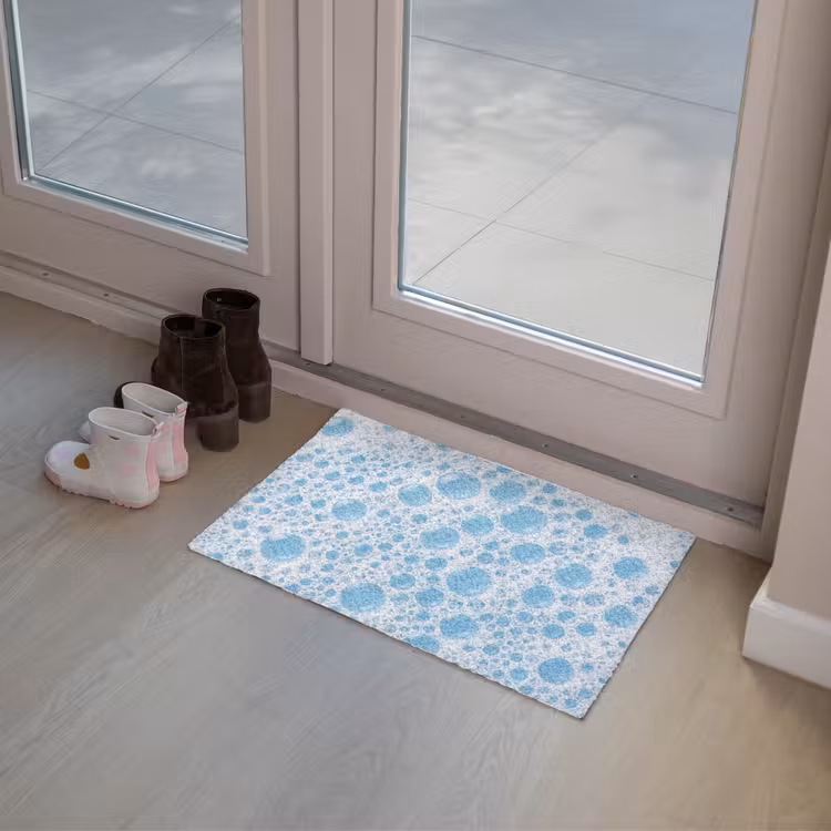 Deurmat - Schuim - Bubbels - Blauw — 8