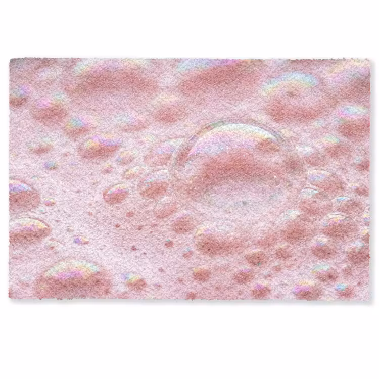 Deurmat - Schuim - Structuur - Roze — 1