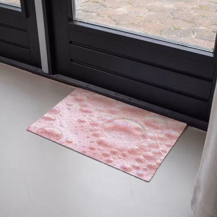 Deurmat - Schuim - Structuur - Roze — 2