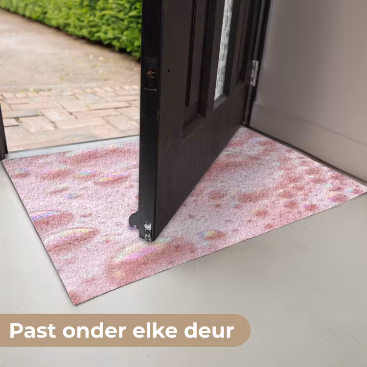 Deurmat - Schuim - Structuur - Roze — 7