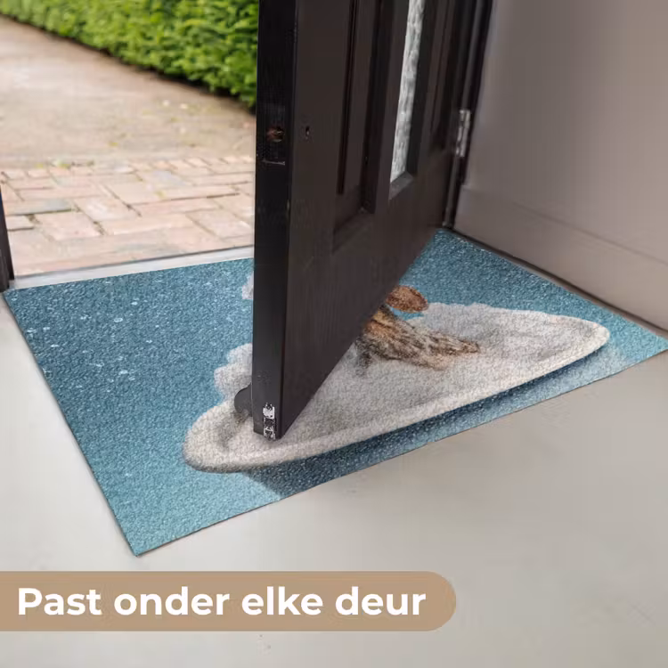 Deurmat - Teckel - Bad - Schuim - Waterdruppels — 7