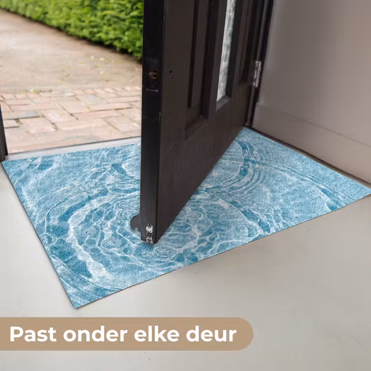Deurmat - Water - Blauw - bubbels — 7