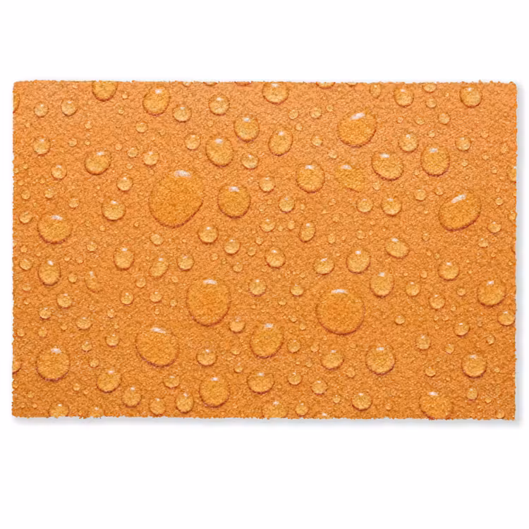 Deurmat - Water - Druppels - Oranje — 1