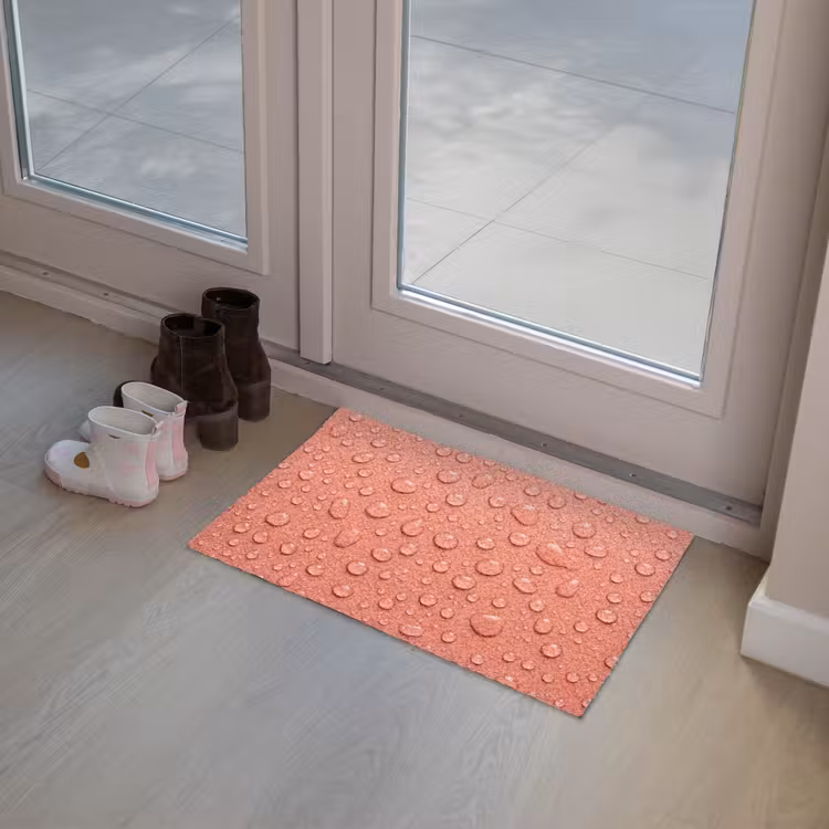 Deurmat - Water - Druppels - Roze — 8