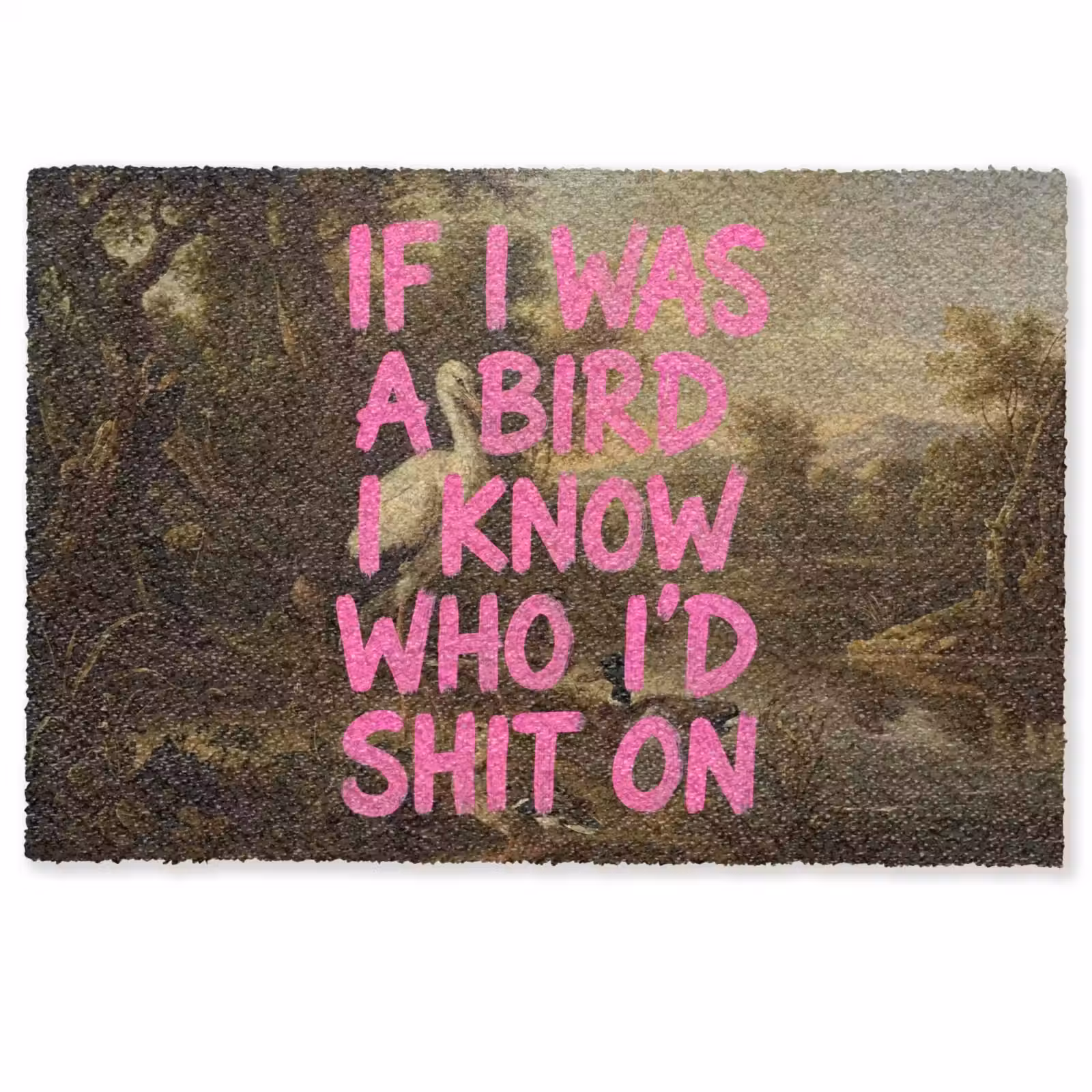 Deurmat - Klassiek - Humor - Roze — 1