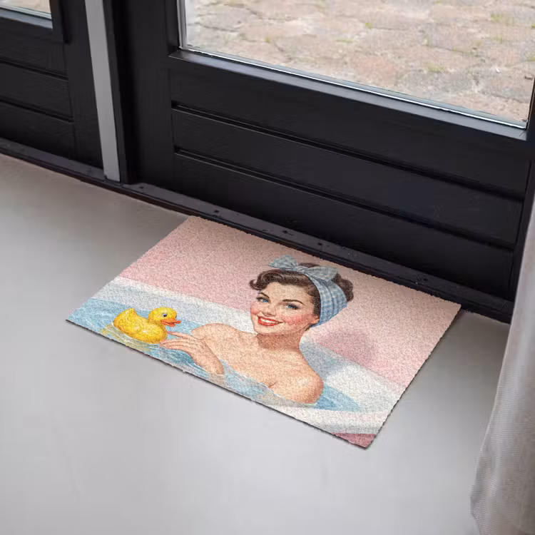 Deurmat - Badkamer - Eend - Blauw — 2