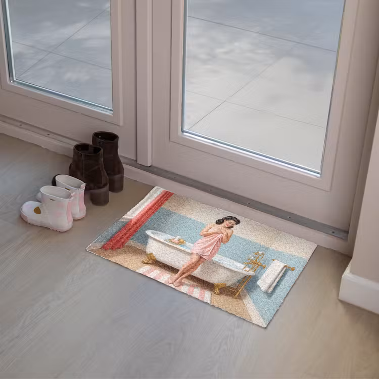 Deurmat - Badkamer - Vrouw - Roze — 8