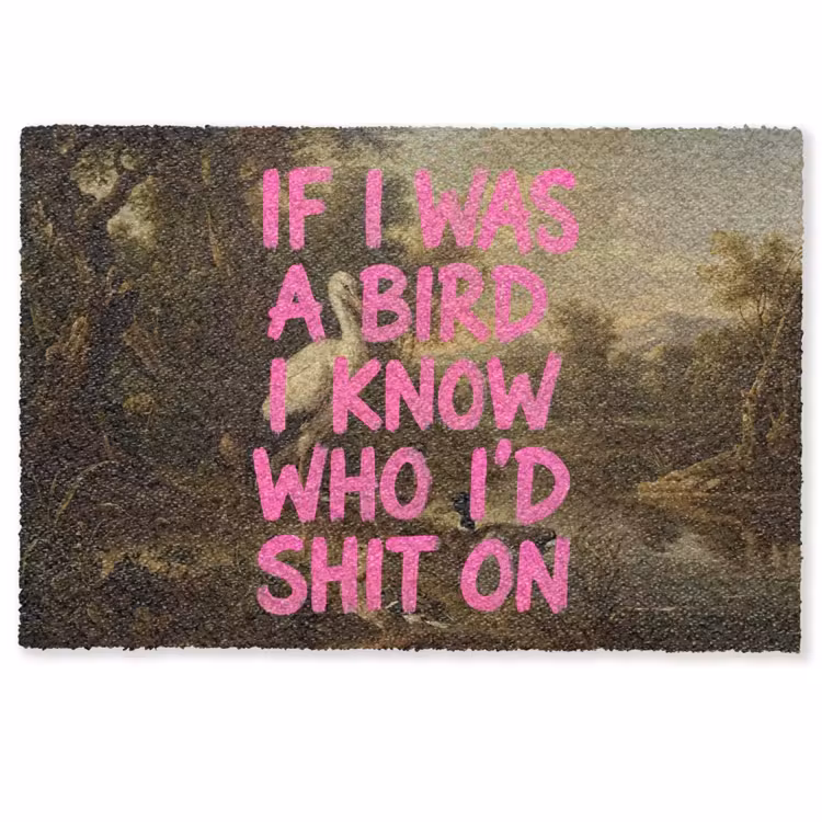 Deurmat - Klassiek - Humor - Roze — 1