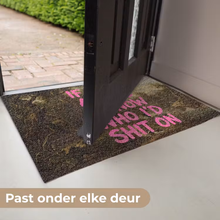 Deurmat - Klassiek - Humor - Roze — 7