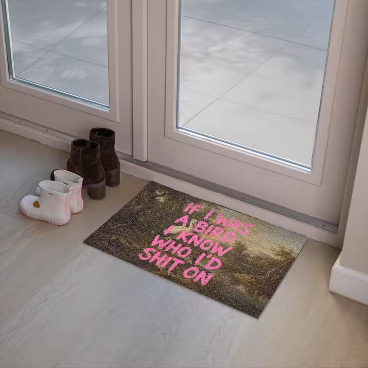 Deurmat - Klassiek - Humor - Roze — 8