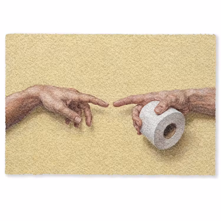 Deurmat - Klassiek - Kunst - Humor — 1