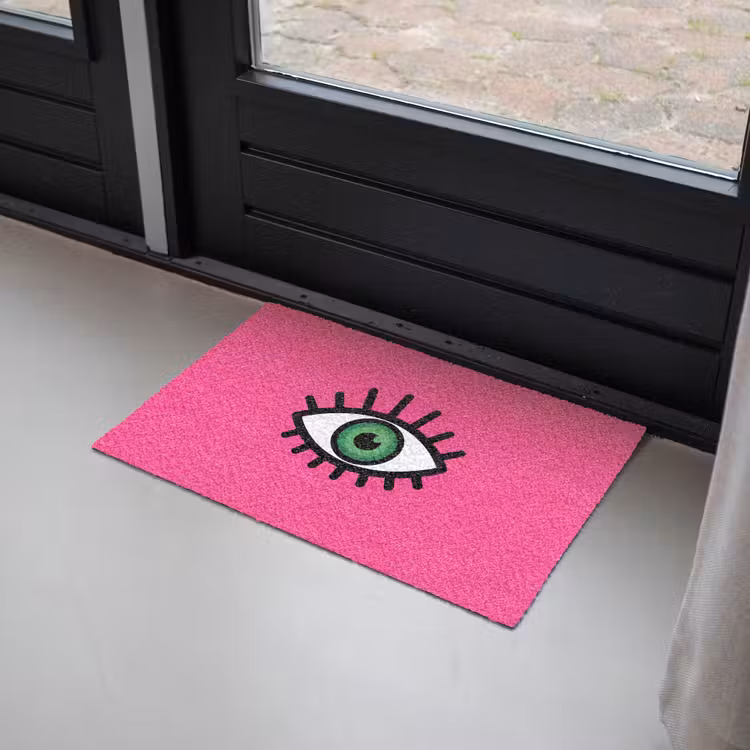 Deurmat - Minimalistisch - Oog - Roze — 2