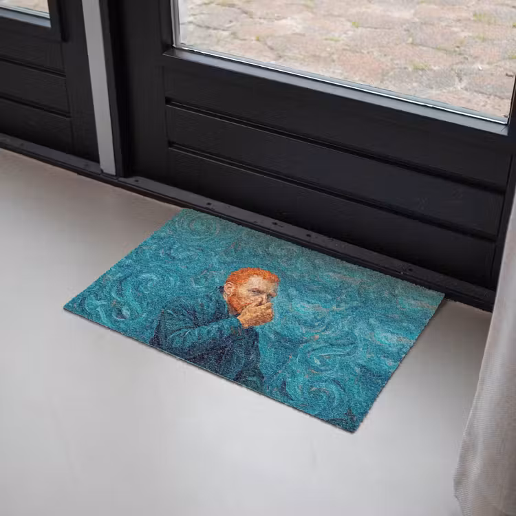Deurmat - Portret - Klassiek - Blauw — 2