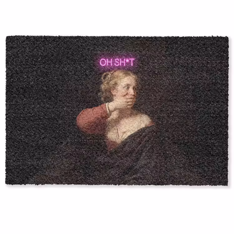 Deurmat - Quote - Neon - vrouw — 1