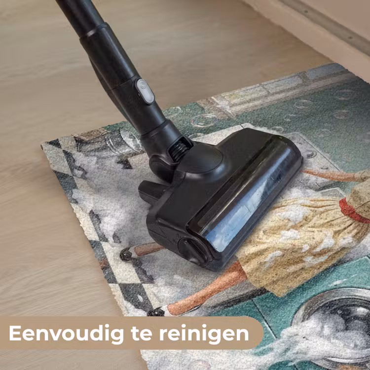 Deurmat - Retro - Blauw - Vrouw — 9