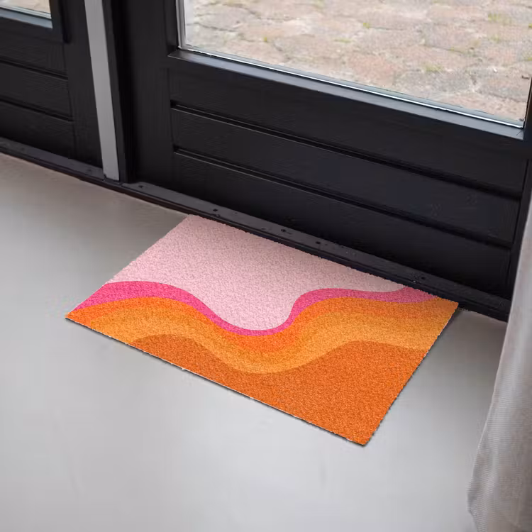 Deurmat - Retro - Waves - Kleurrijk — 2