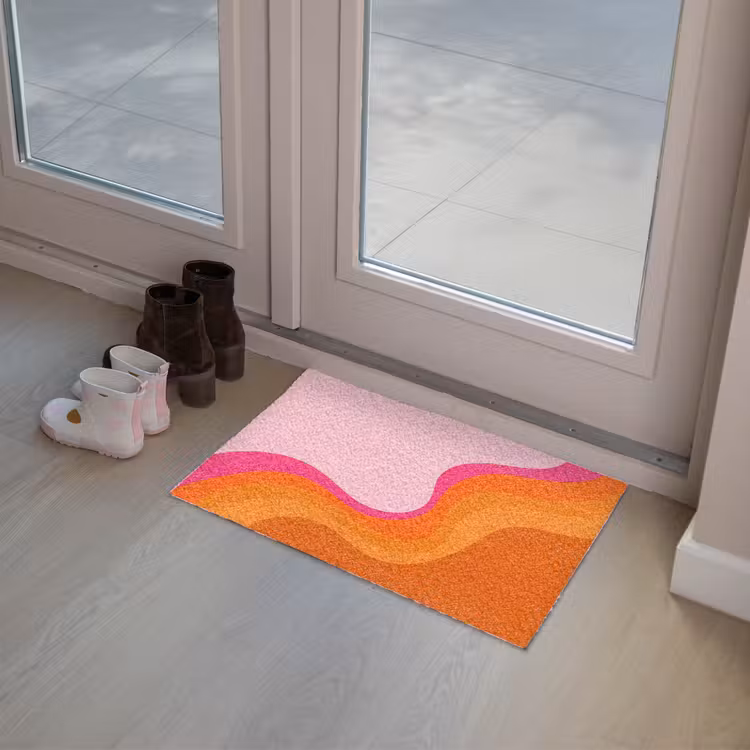 Deurmat - Retro - Waves - Kleurrijk — 8