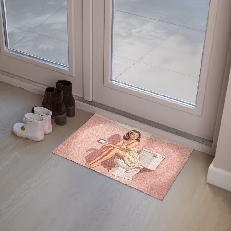 Deurmat - Roze - Retro - Vrouw — 8