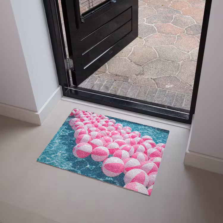 Deurmat - Strandballen - Roze - Water — 4