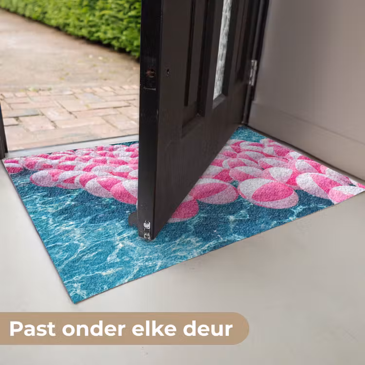 Deurmat - Strandballen - Roze - Water — 7