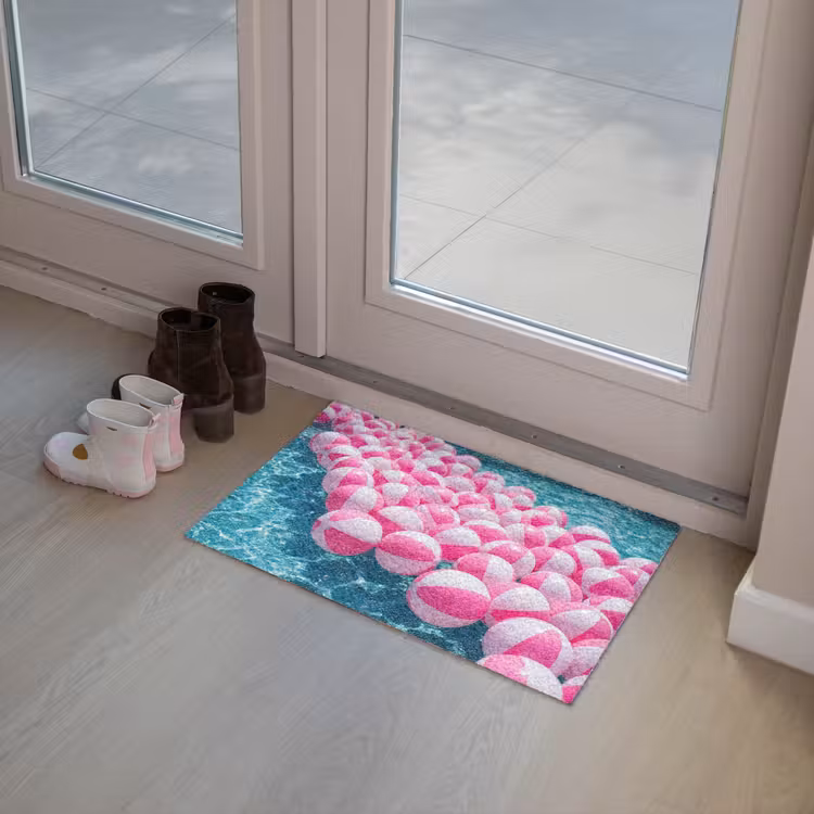 Deurmat - Strandballen - Roze - Water — 8