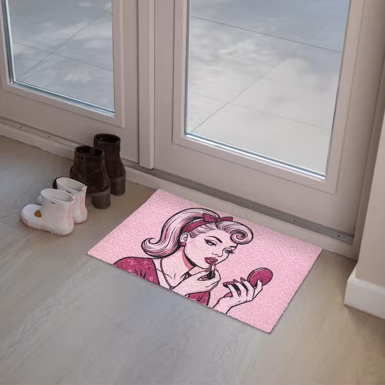 Deurmat - Vintage - Vrouw - Roze — 8