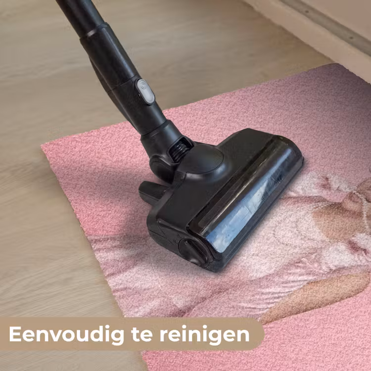 Deurmat - Vrouw - Roze - Parelketting - Krulspelden — 9
