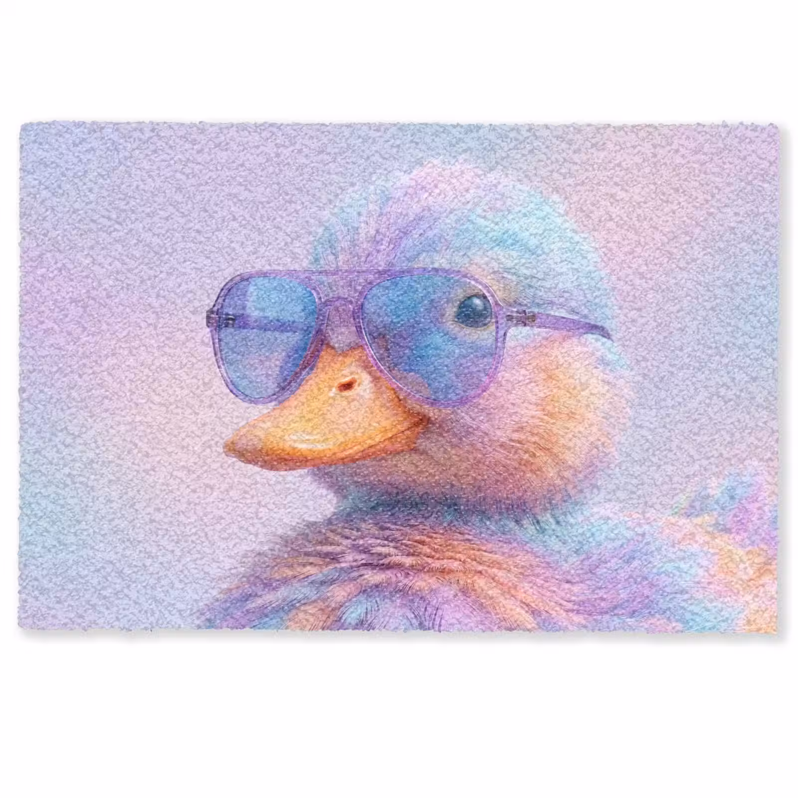 Deurmat - Eend - bril - Pastel — 1