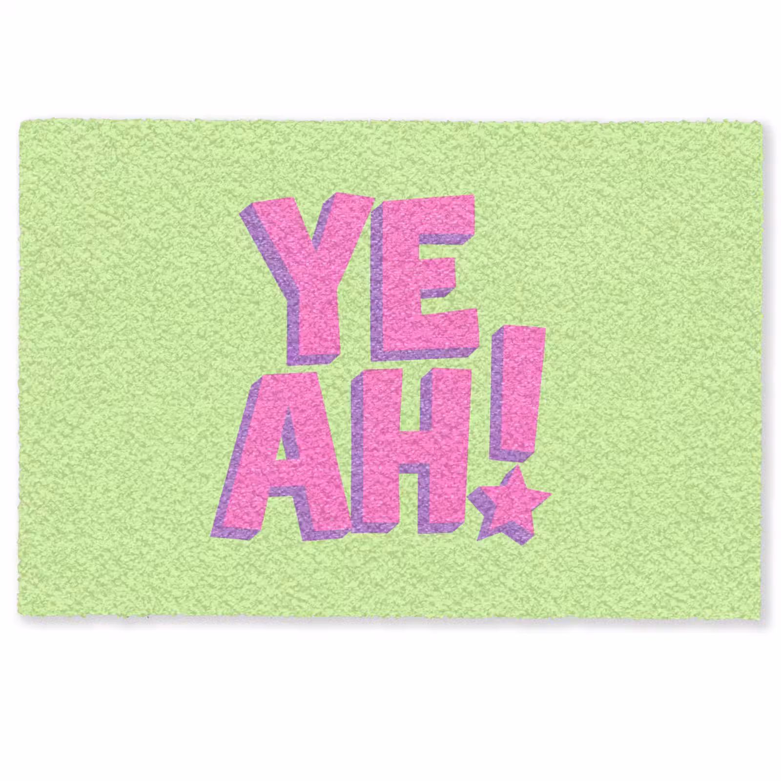 Deurmat - Groen - Neon - Quote — 1