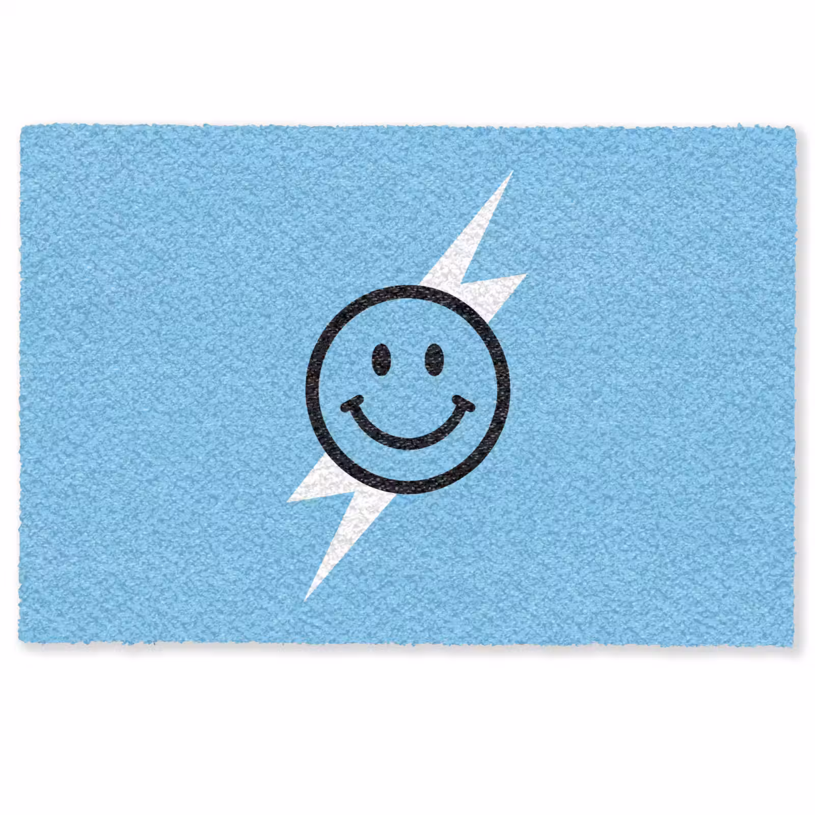 Deurmat - Smiley - Blauw - Bliksem — 1