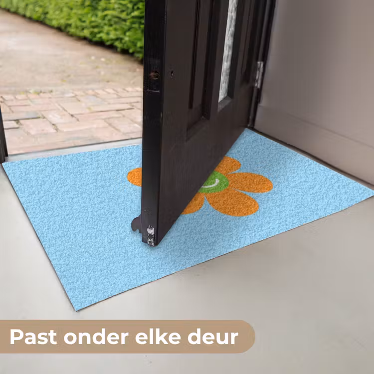 Deurmat - Bloem - Smiley - Kleurrijk — 7