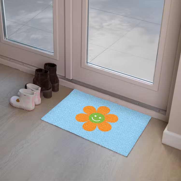 Deurmat - Bloem - Smiley - Kleurrijk — 8