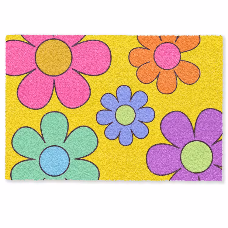 Deurmat - Bloemen - Illustratie - Kleurrijk — 1