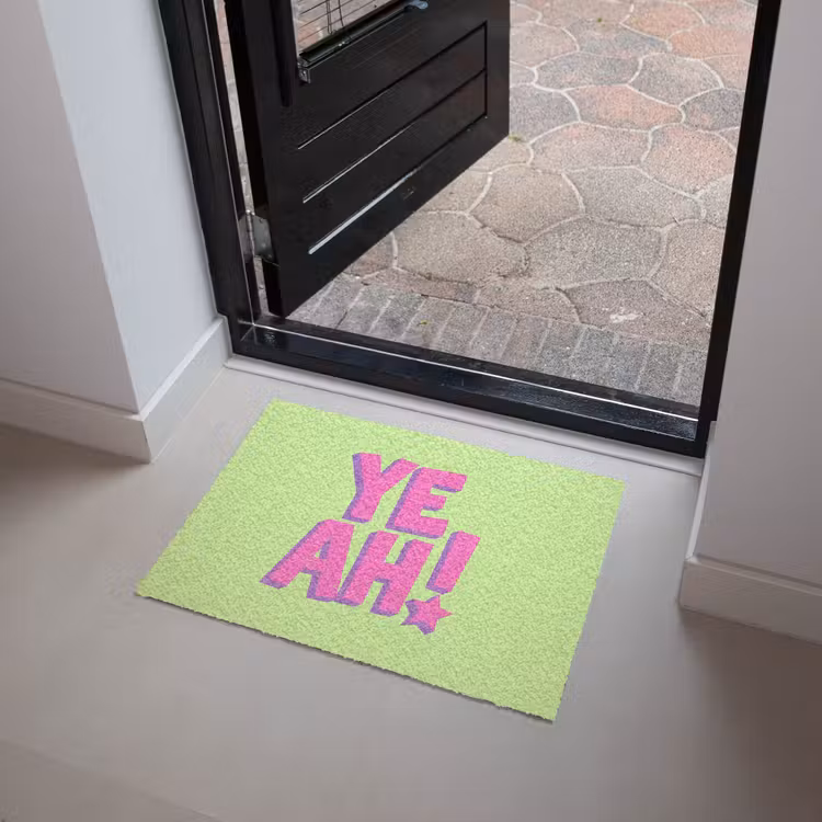 Deurmat - Groen - Neon - Quote — 4