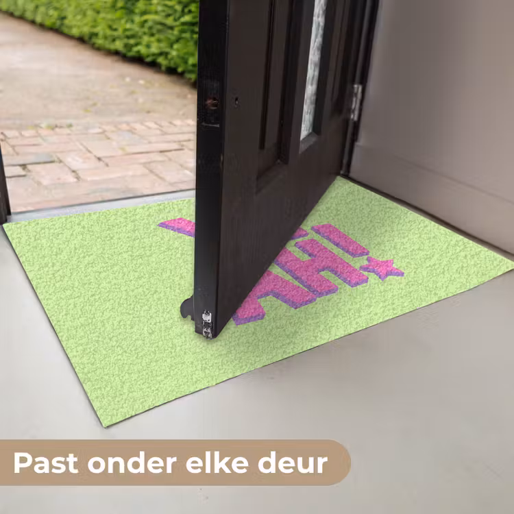 Deurmat - Groen - Neon - Quote — 7